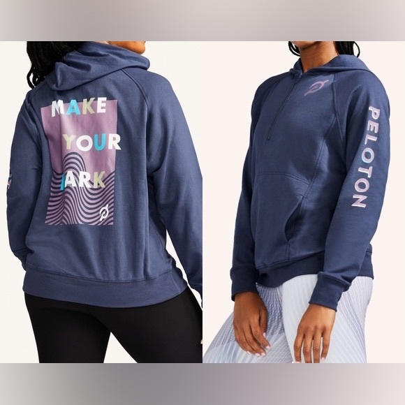Peloton Tops - Peloton Make Your Mark Half Zip Hoodie Sweatshirt Size Medium